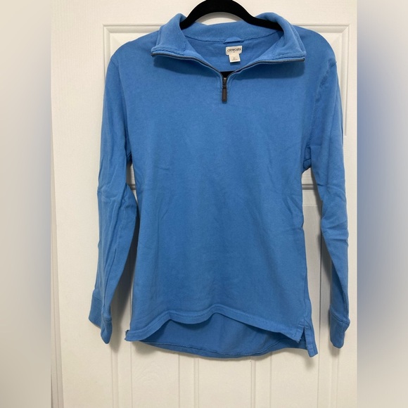 Crew Cuts by J. Crew Kid’s Girl’s XL Blue Quarter-Zip Pullover - Picture 1 of 5